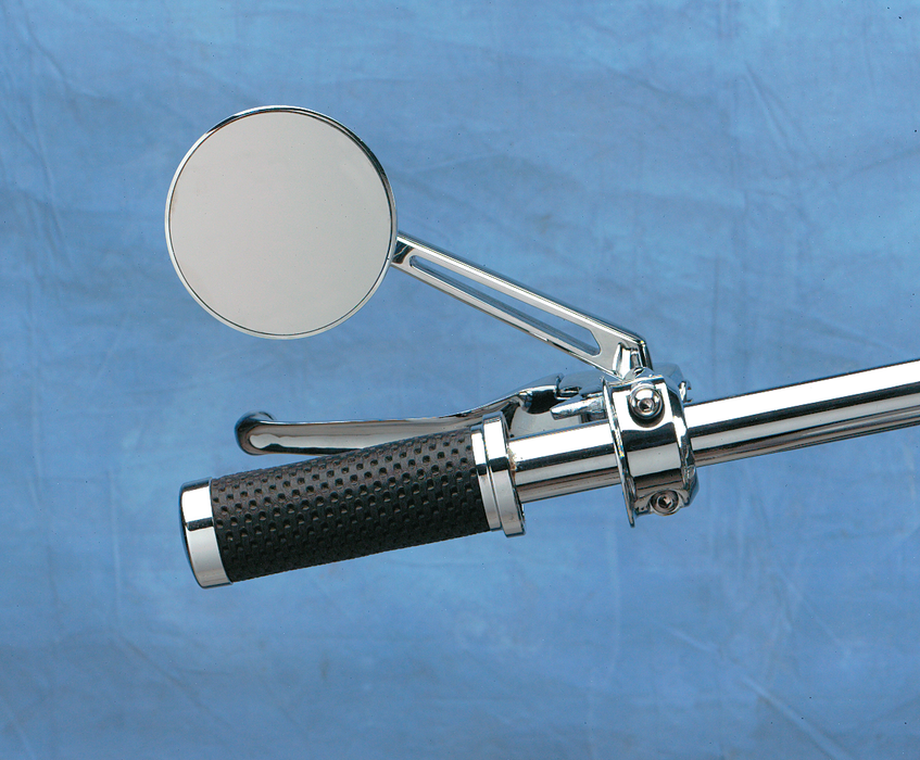 Mirror - Round Series - Side View - Stealth II/Long - Chrome - Left/Right - Each
