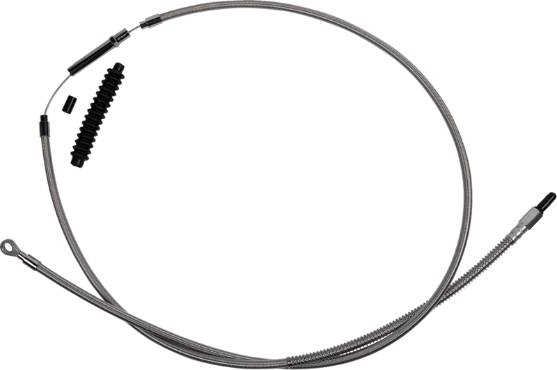 High-Efficiency Stainless Steel Clutch Cable for Harley-Davidson - +8" - '18-'23 Softail