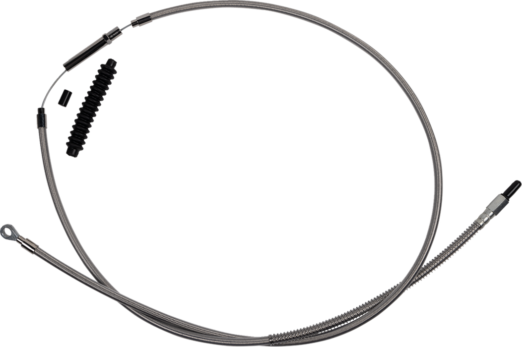 High-Efficiency Stainless Steel Clutch Cable for Harley-Davidson - +8" - '18-'23 Softail