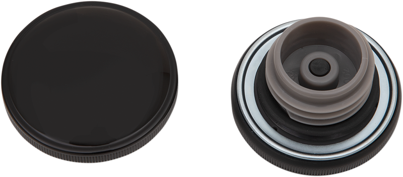 Screw-In Gas Cap - Vented - Gloss Black