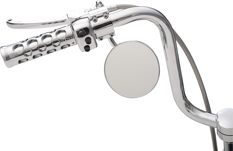 Mirror - Custom - Side View - Round - Chrome - Left/Right - 4" - Each