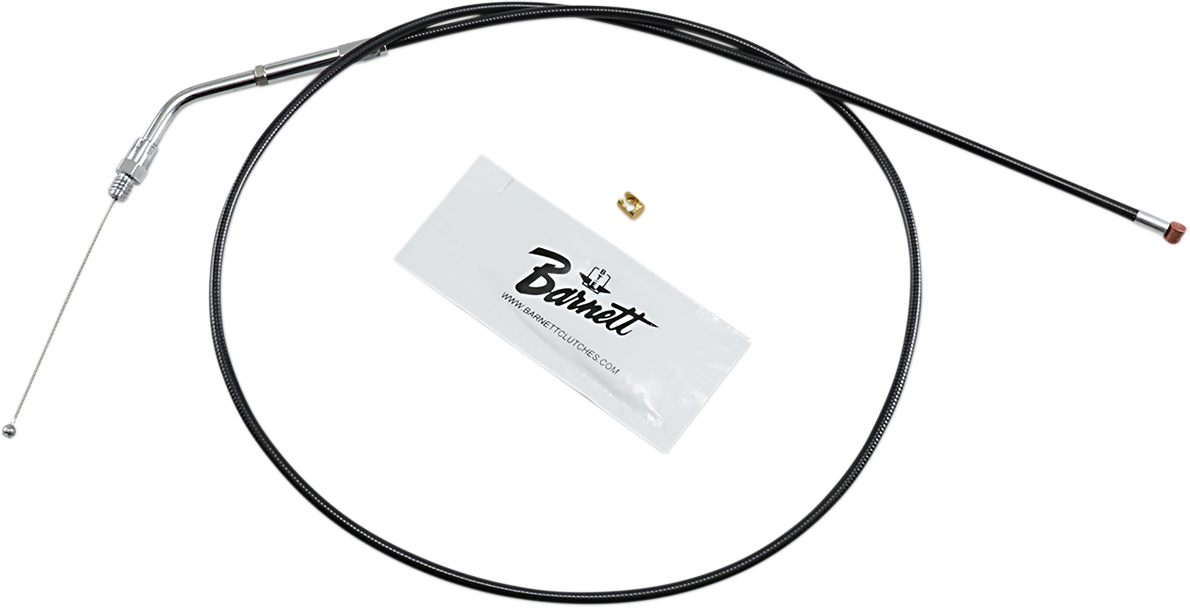 Black Vinyl Throttle Cable - +6" Size - 39" Length