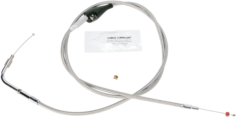 Stainless Steel Idle Cable - +10" - '96-'01 Touring
