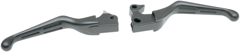 Slotted Wide Blade Lever Set - Black