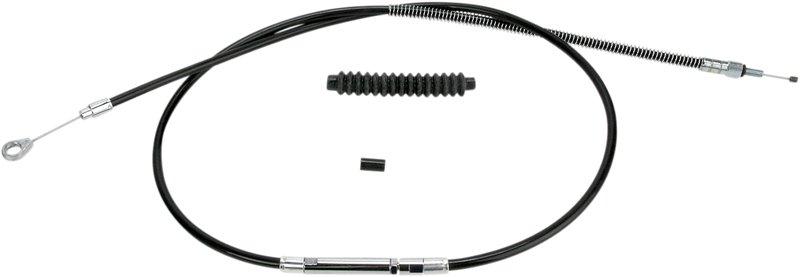 High-Efficiency Black Vinyl Clutch Cable - +6" Size