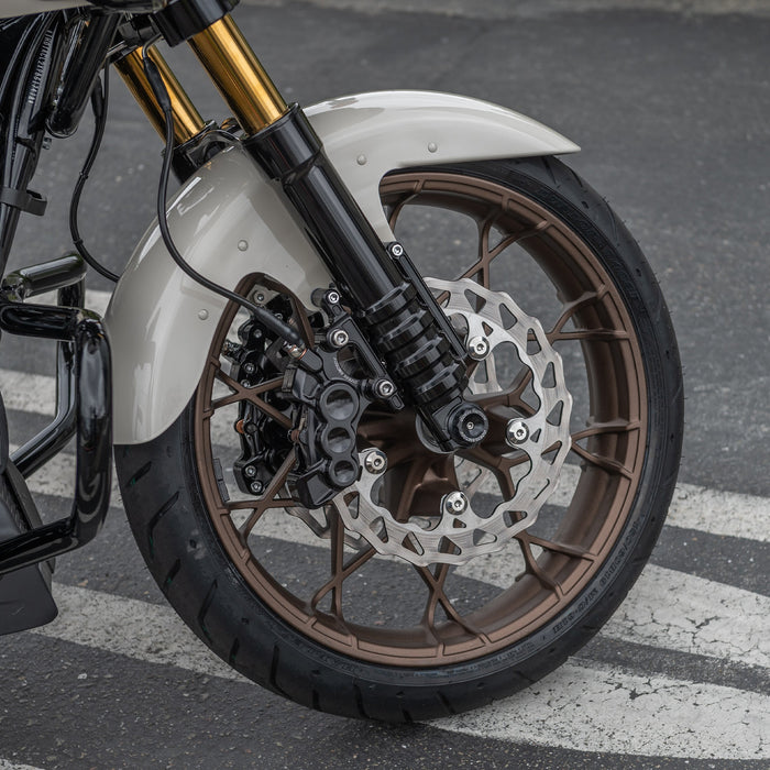 6-Piston Differential Bore Brake Calipers, 11.8" Black