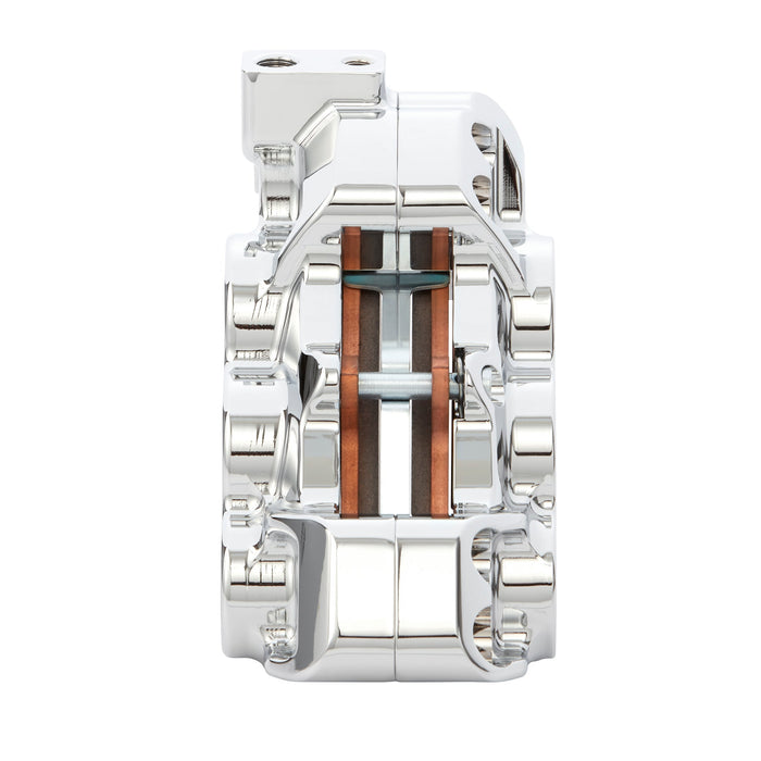 6-Piston Differential Bore Brake Calipers, 11.8" Chrome