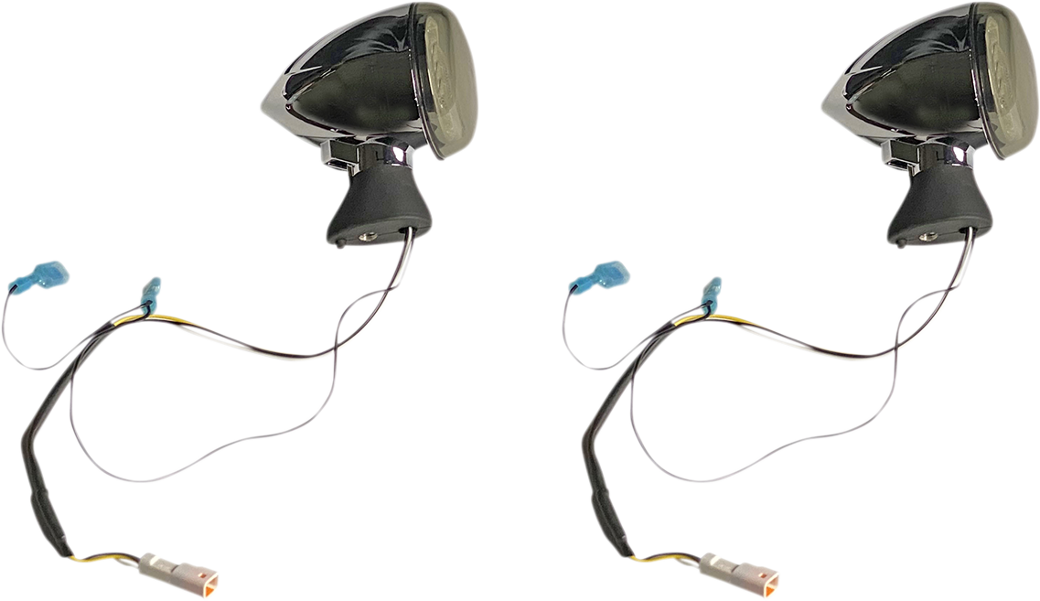 Front LED Turn Signal - Chrome - Scout