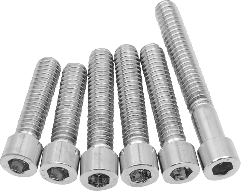 Bolt Kit - Cam Cover - Smooth - Chrome - '70-'84 Harley-Davidson