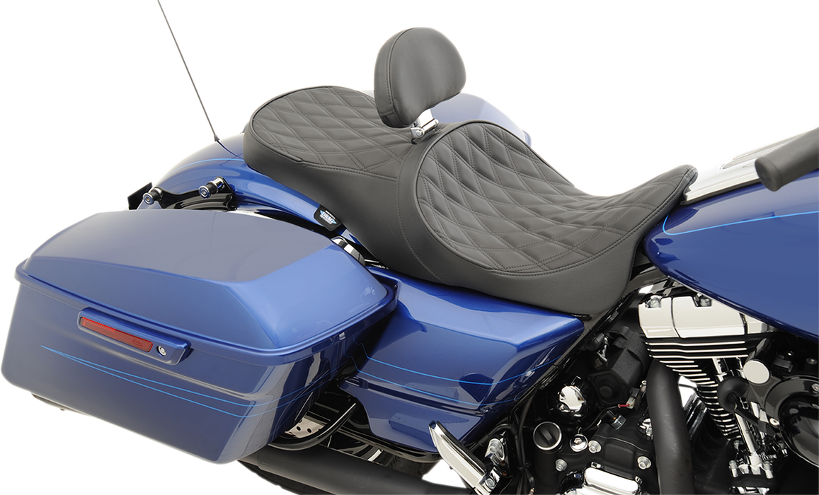 Low Forward Touring Seat - Double Diamond - FL '08-'24