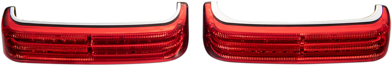 Saddlebag LED Lights - Sequential - Chrome/Red