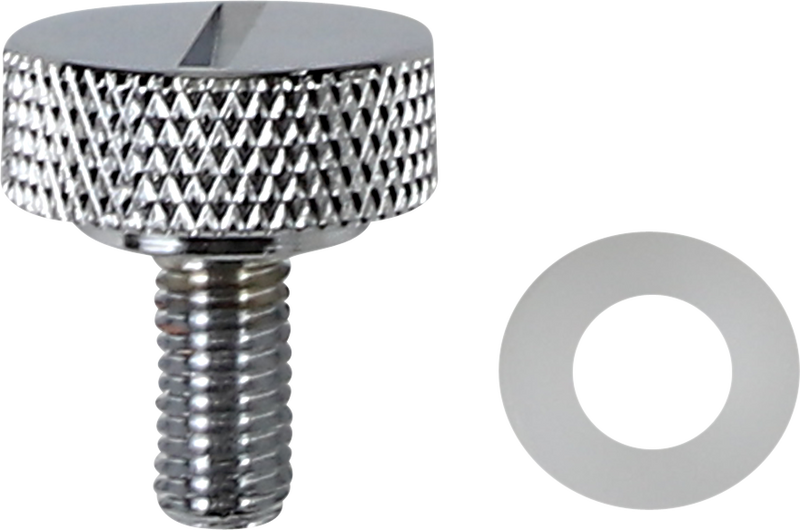 Seat Knob - Slotted - Chrome - 1/4"-28