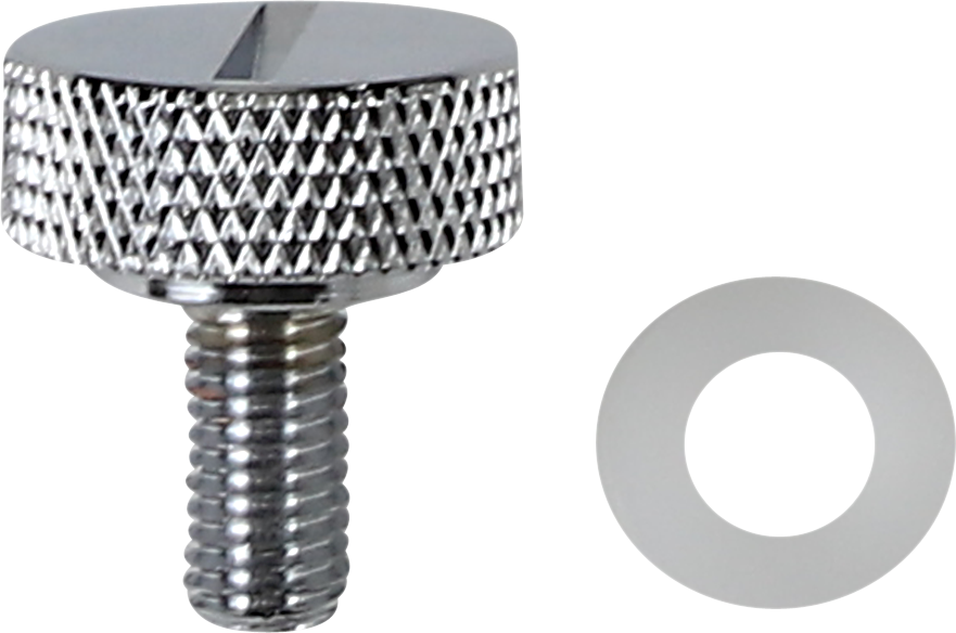 Seat Knob - Slotted - Chrome - 1/4"-28