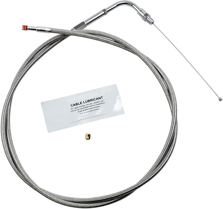 Stainless Steel Throttle Cable - +8" - '90-'95 Touring