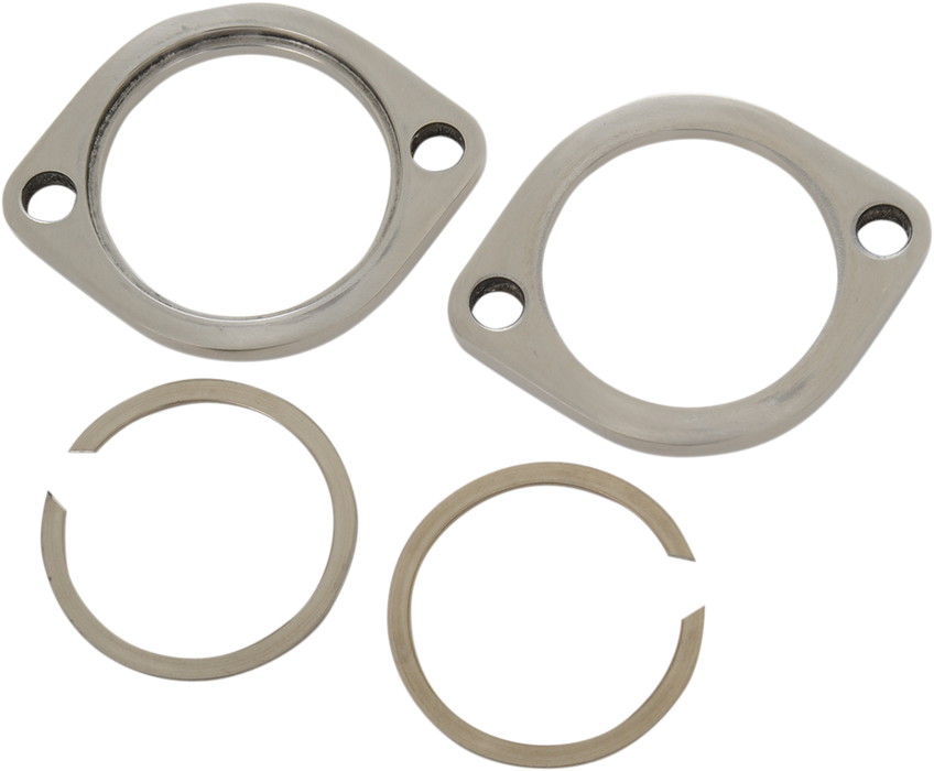 Exhaust Flange kits and retaining rings (Chrome, Stainless, Heavy Duty)