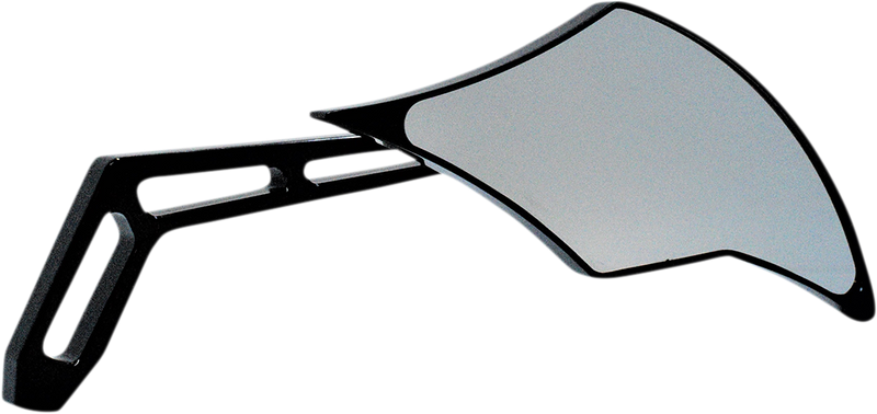 Mirror - Weekend Warrior - Side View - Cut-Out/Flame Head - Oblong - Black - Right