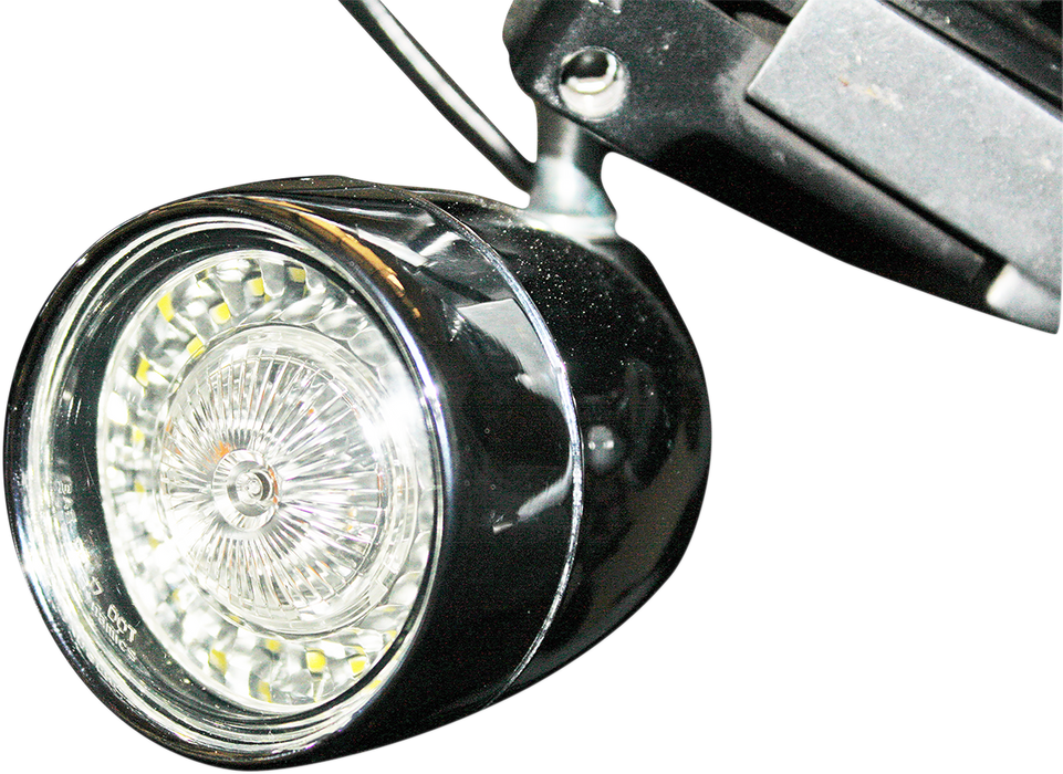 Bullet Turn Signal - 1157 - Chrome - Smoke Lens