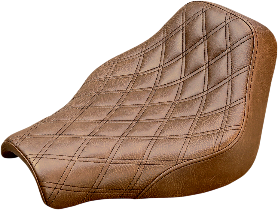 Renegade Solo Seat - Lattice Stitched - Brown - FX '18-'23