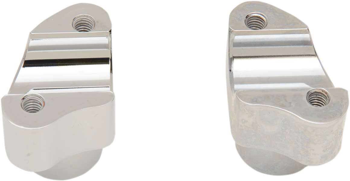 Buffalo Billet Aluminum Handlebar Risers - 1-1/2" - Chrome