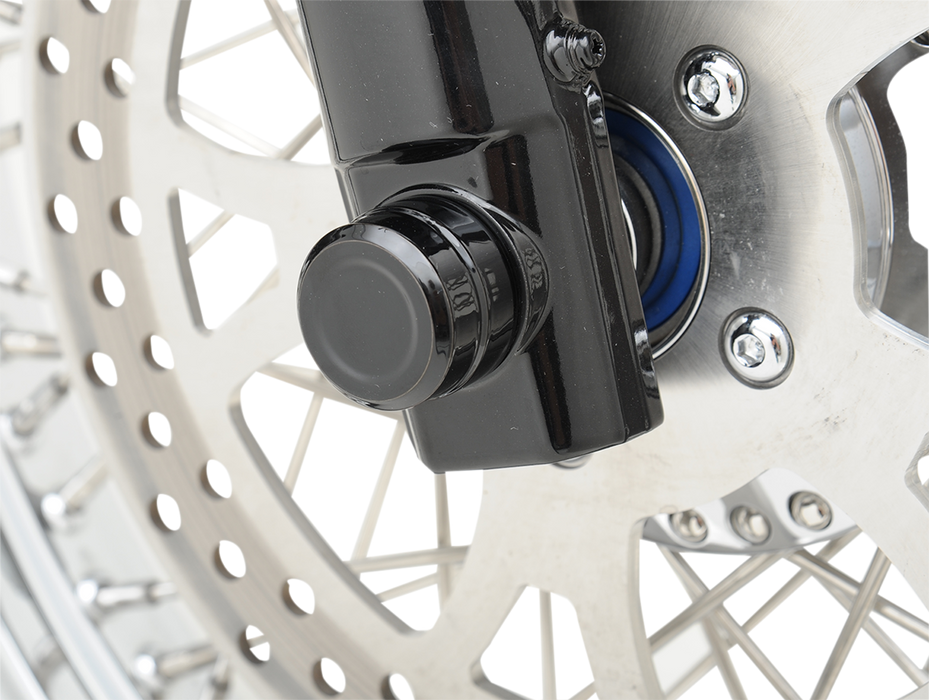 Axle Caps - Front - Black - Pair
