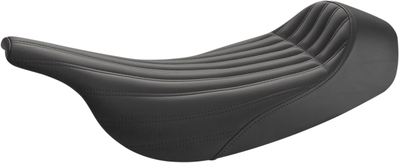 Knuckle Solo Seat - Ribbed - Black - FLH/FLT '97-'07