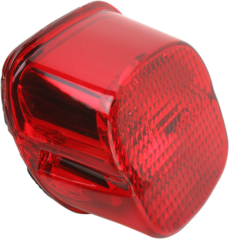 Taillight Lens - Bottom Tag Window - Red