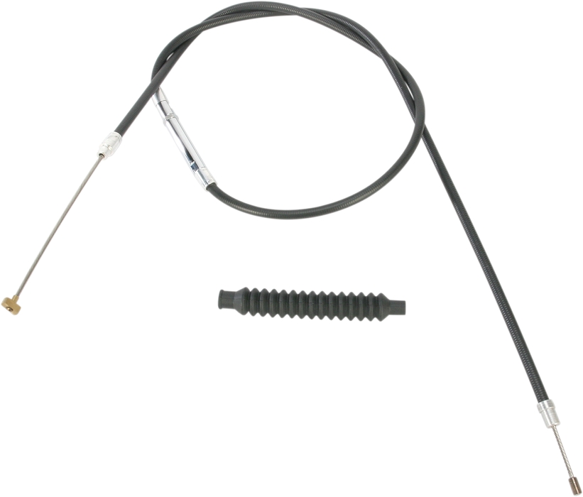 High-Efficiency Black Vinyl Clutch Cable - +6" Size