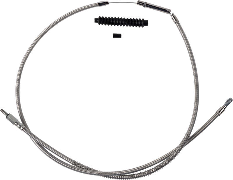 High-Efficiency Stainless Steel Clutch Cable for Harley-Davidson - +8" - '18-'23 Softail