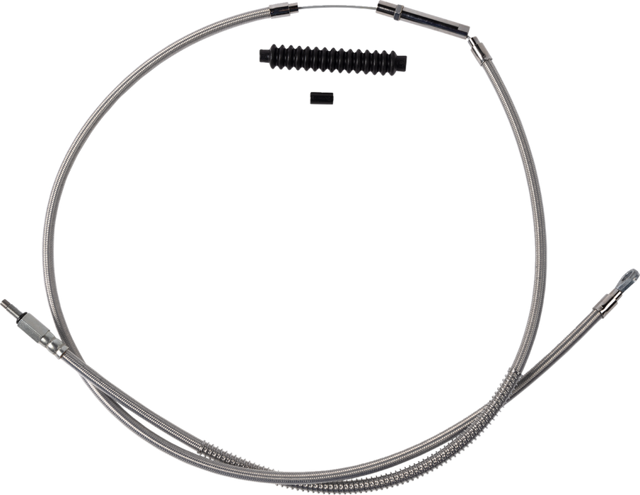 High-Efficiency Stainless Steel Clutch Cable for Harley-Davidson - +8" - '18-'23 Softail