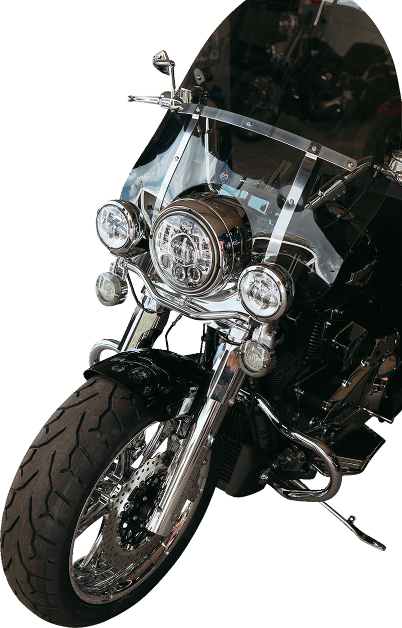 Adaptive Headlight with Adapter - 7" - Chrome