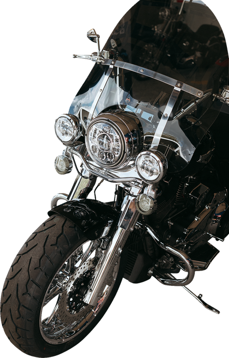 Adaptive Headlight with Adapter - 7" - Chrome