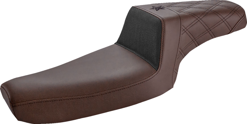 Unknown Industries Seat - Front Carbon Fiber/Black Gripper Lumbar/Rear Lattice Stitch - XL