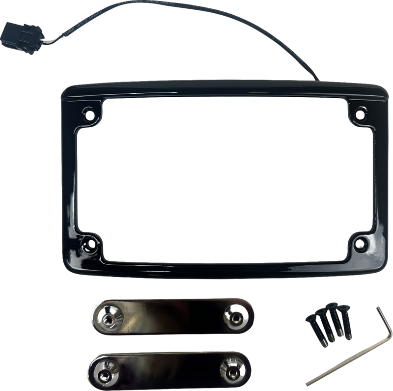 License Plate Frame - LED - Black
