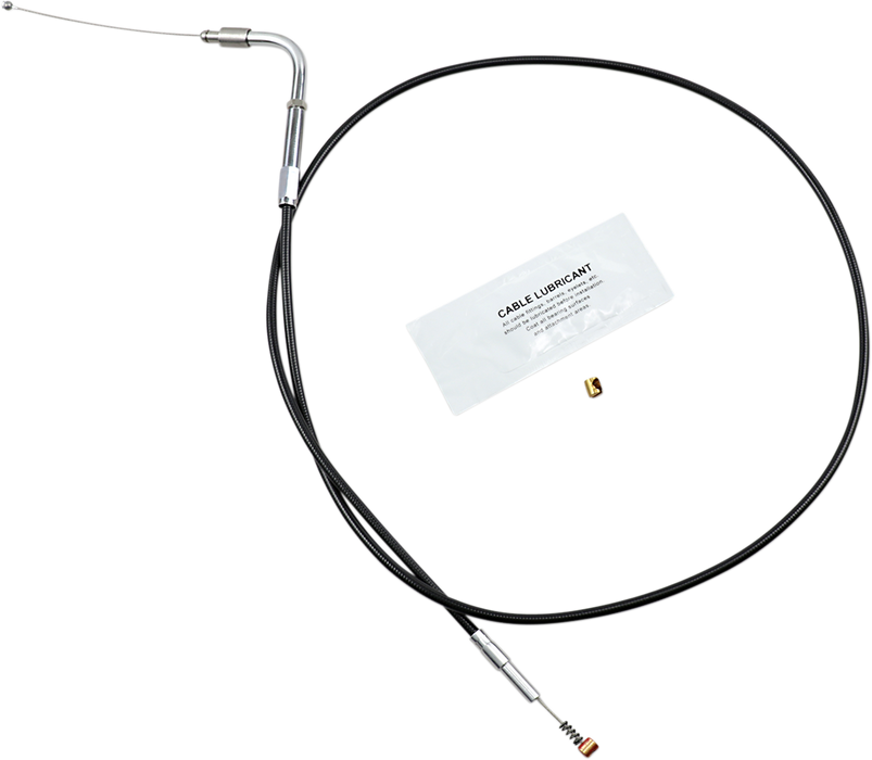 Black Vinyl Idle Cable - +6" Size - 37" Length