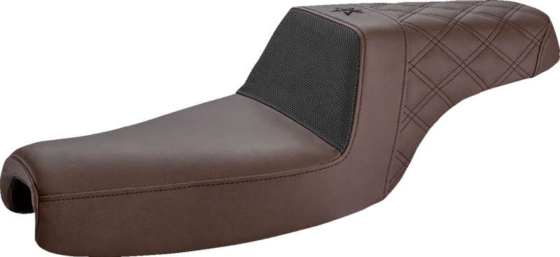 Unknown Industries Seat - Front Carbon Fiber/Black Gripper Lumbar/Rear Lattice Stitch - XL '04-'23