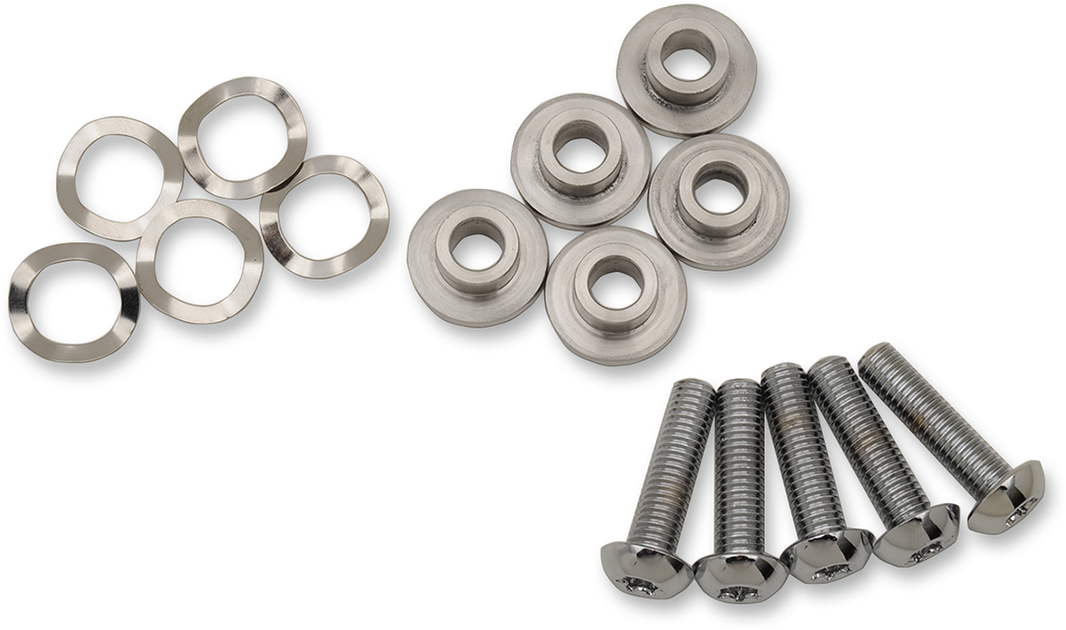 Chrome brake rotor bolts
