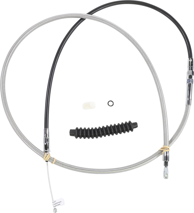 High-Efficiency Braided Stainless Steel Clutch Cable - 74"