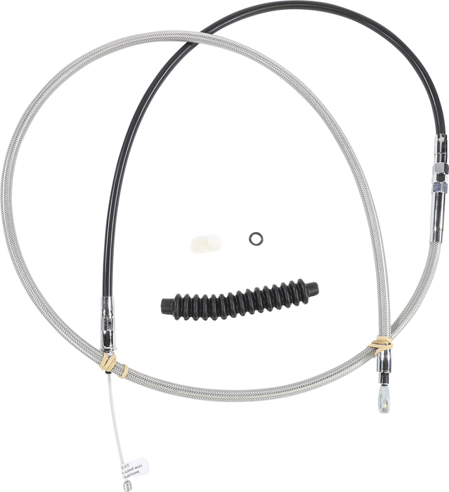 High-Efficiency Braided Stainless Steel Clutch Cable - 74"