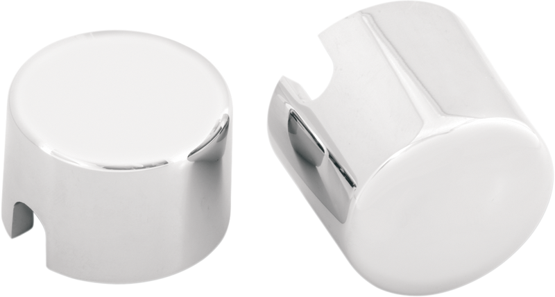 Axle Caps - Chrome - Rear - Pair - '00-'07 Softail