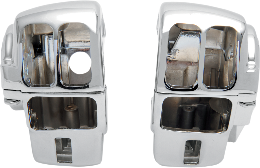 Handlebar Switch Housing Kit - Radio - Chrome