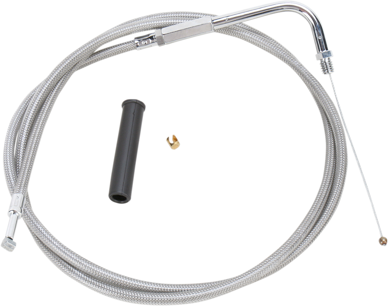 Stainless Braided Throttle Cable - 50"