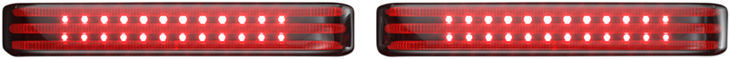 Saddlebag LED Lights - Sequential - Chrome/Smoke