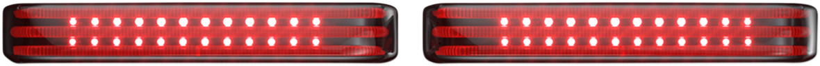 Saddlebag LED Lights - Sequential - Chrome/Smoke