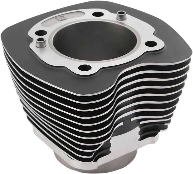Cylinder - 3.875" Bore - Black with Highlighted Fins - 103" Twin Cam '99-'17