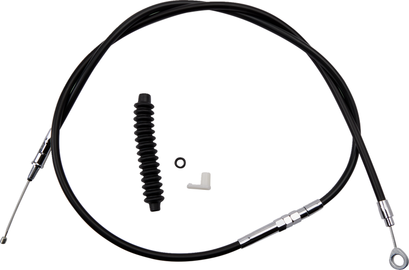 High-Efficiency Black Vinyl Clutch Cable - 62-11/16"