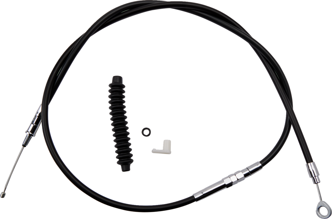 High-Efficiency Black Vinyl Clutch Cable - 62-11/16"