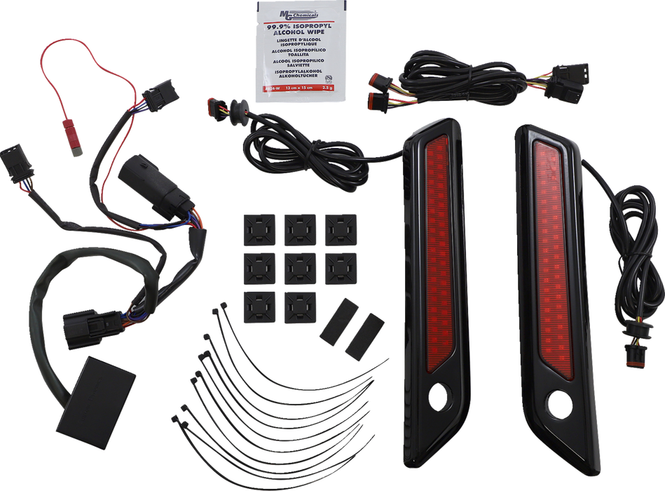 Latch Light - Saddlebag - Dual Color - Red - Black