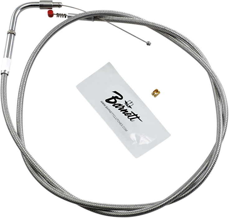 Stainless Steel Idle Cable - +6" - '02-'07 FLH