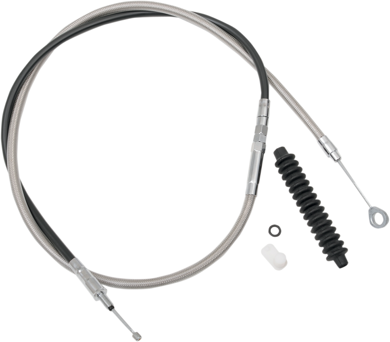 High-Efficiency Braided Stainless Steel Clutch Cable - 72-11/16"