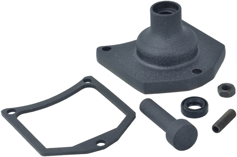 End Cover - Solenoid/Starter Button - Black Wrinkle